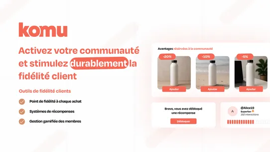 Komu ‑ Communauté &amp; Engagement screenshot