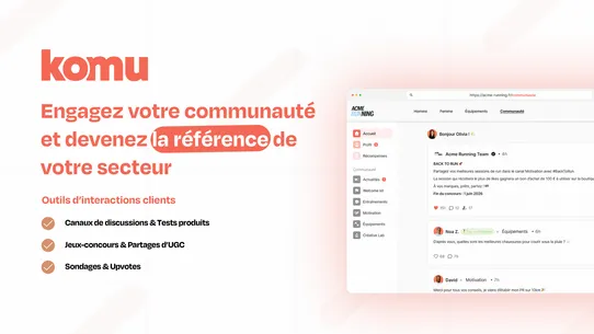 Komu ‑ Communauté &amp; Engagement screenshot