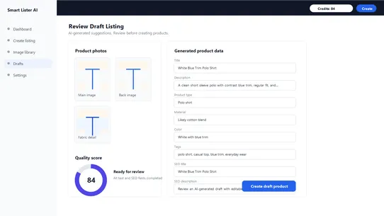 Smart Lister AI screenshot