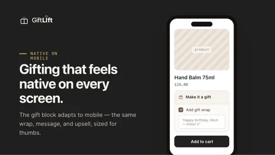 GiftLift: Gift Wrap &amp; Message screenshot