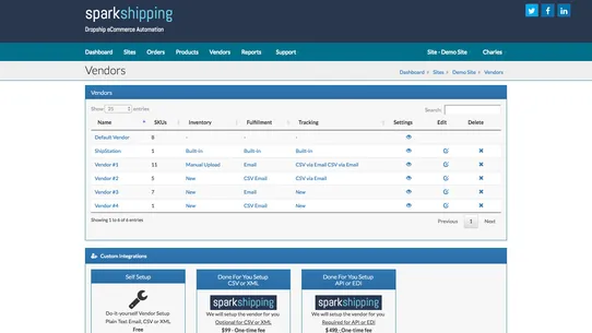 Spark Shipping screenshot