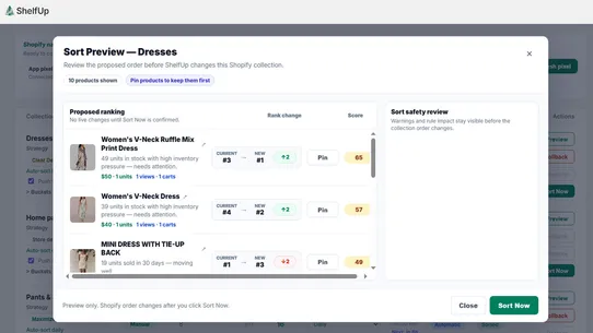 ShelfUp Collection Sorter screenshot