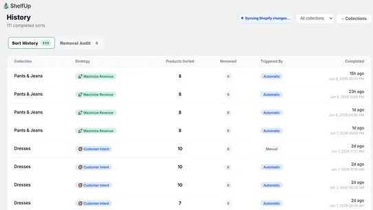 ShelfUp Collection Sorter screenshot
