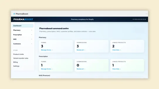 Pharmaboost screenshot