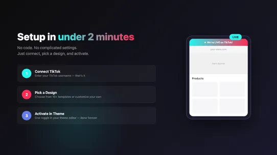 TikTok Live Bar screenshot