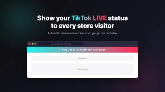 TikTok Live Bar screenshot