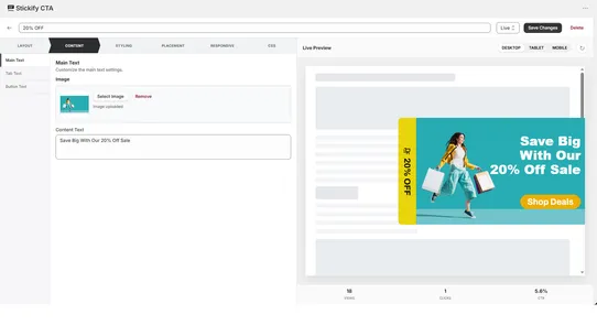 Stickify CTA screenshot