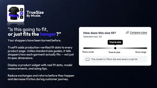 TrueSize screenshot