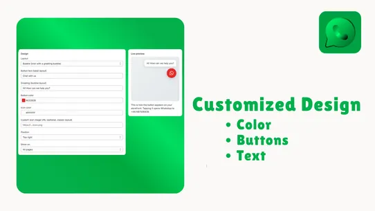 WCB ‑ WhatsApp Chat Button screenshot