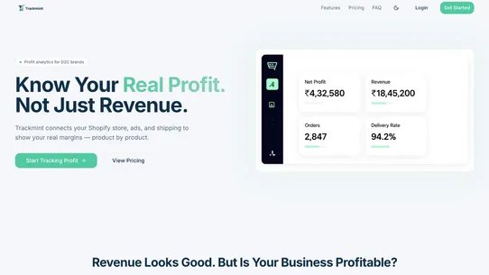 Trackmint screenshot