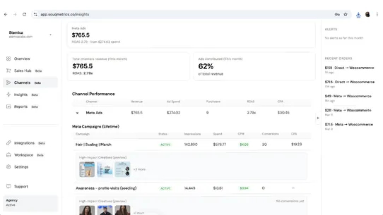 SouqMetrics screenshot