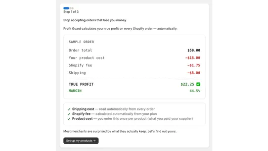 ProfitGuard screenshot