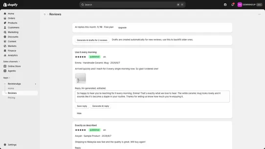 Replyglot screenshot
