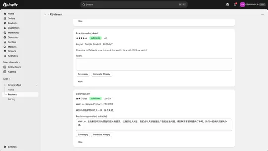 Replyglot screenshot