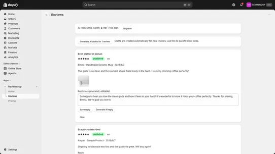 Replyglot screenshot