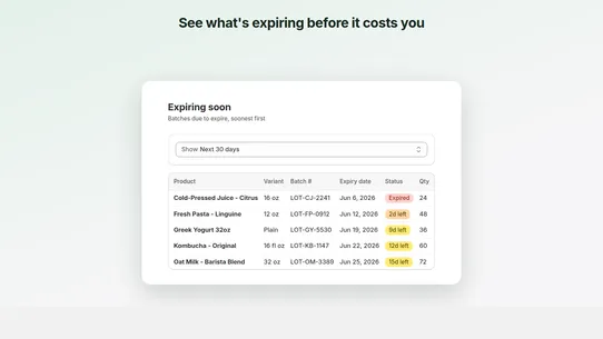 BatchTrack: Batch Expiry Dates screenshot