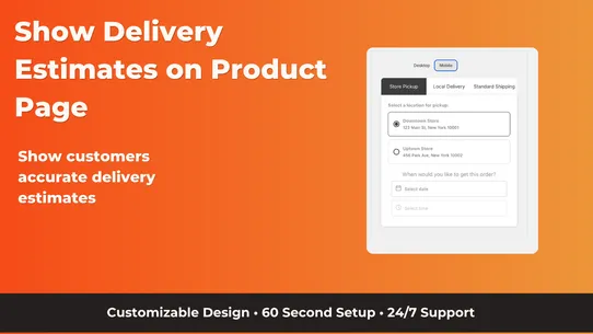 Hoppy Delivery Date App screenshot