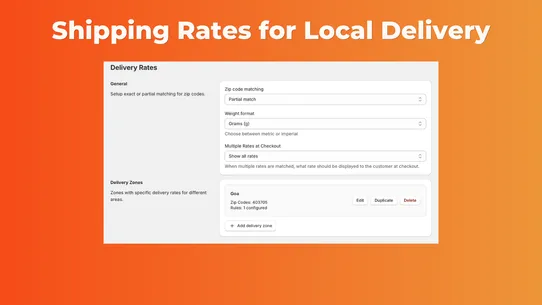 Hoppy Delivery Date App screenshot
