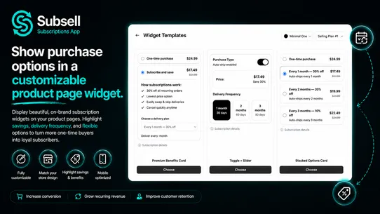 Subsell Subscriptions App screenshot