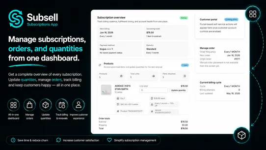 Subsell Subscriptions App screenshot