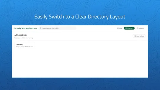 Locateify Store Map Directory screenshot