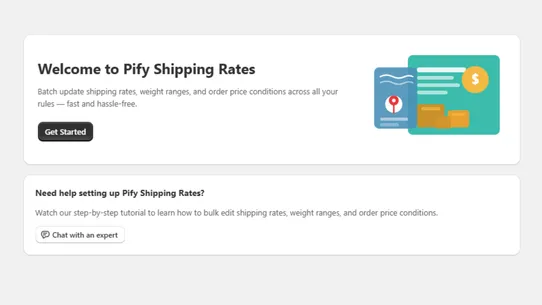 Pify Shipping Rates screenshot