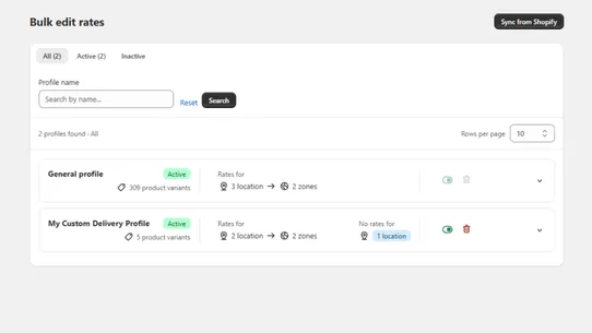 Pify Shipping Rates screenshot