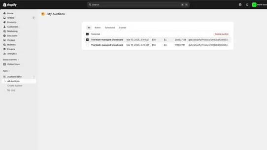 AuctionGoose screenshot