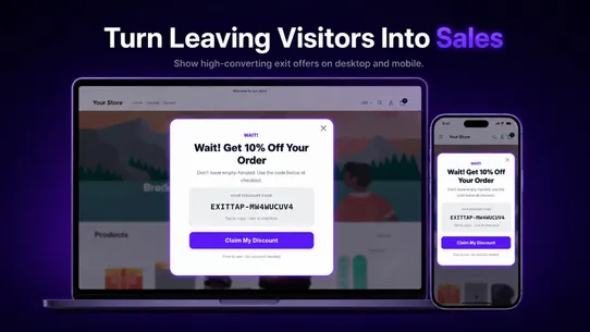 ExitTap — Cart Recovery screenshot
