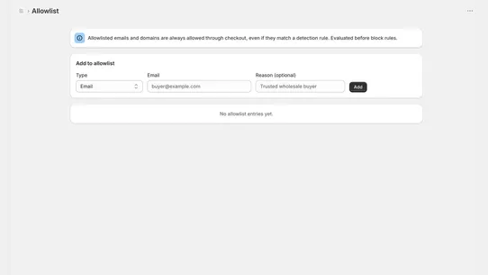 AgentBlock: AI Order Guard screenshot