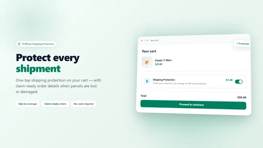 PuffDots Shipping Protection screenshot