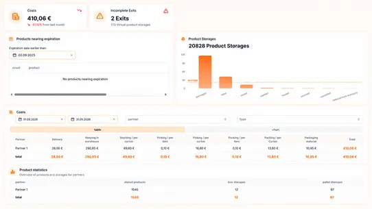 MDM logistics (e‑fulfillment) screenshot