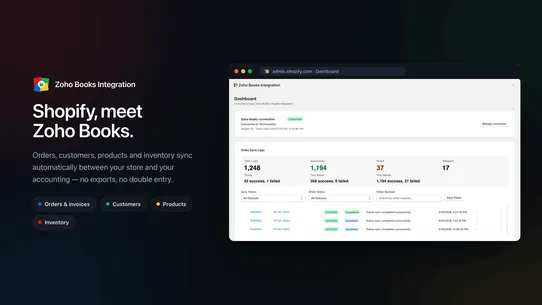 Zoho Books Integration screenshot