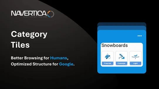 Category Tiles ‑ Navertica screenshot