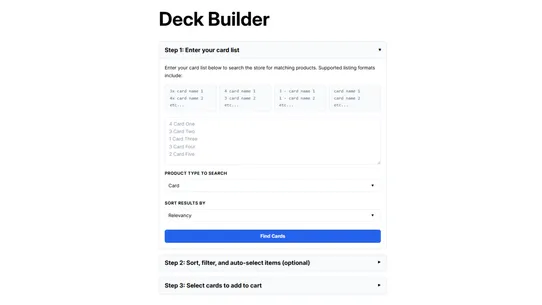 XLP Deck Builder screenshot