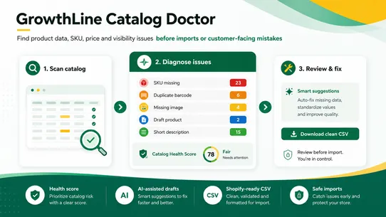 GrowthLine Catalog Doctor screenshot