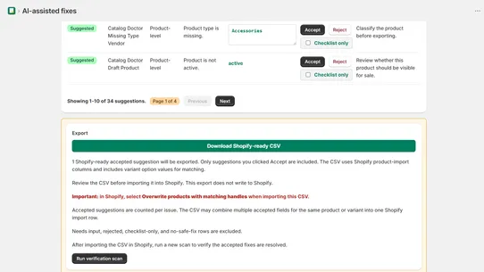 GrowthLine Catalog Doctor screenshot