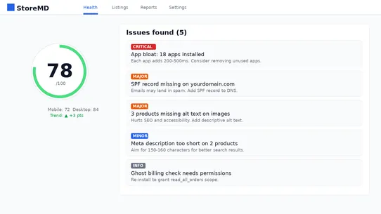 StoreMD screenshot