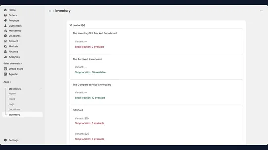 StockRelay ‑ Stock Transfers screenshot