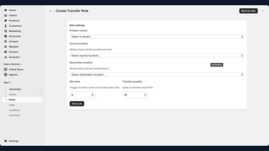StockRelay ‑ Stock Transfers screenshot