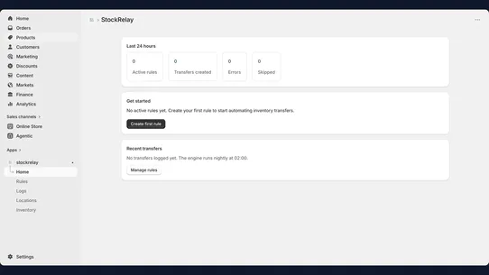 StockRelay ‑ Stock Transfers screenshot