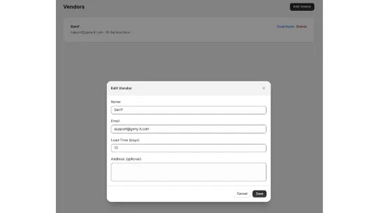 Simple Stock Manager screenshot