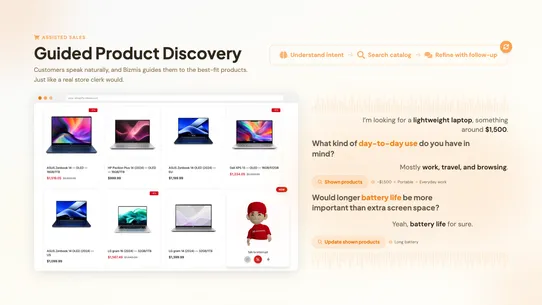 Bizmis ‑ Voice Store Clerk screenshot