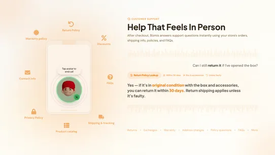 Bizmis ‑ Voice Store Clerk screenshot