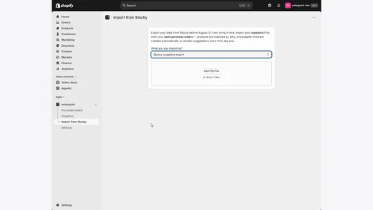 OrderPoint ‑ Restock &amp; POs screenshot