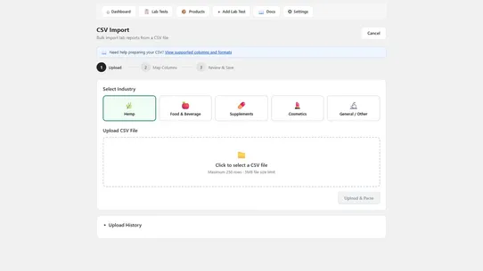 LabLinks: COA Lab Reports screenshot