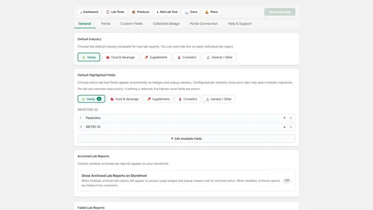 LabLinks: COA Lab Reports screenshot