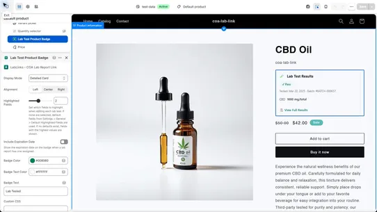 LabLinks: COA Lab Reports screenshot