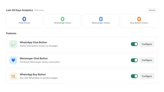 Chatio: WhatsApp Chat Button screenshot