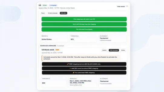 Lioriq ‑ Free Shipping A/B screenshot